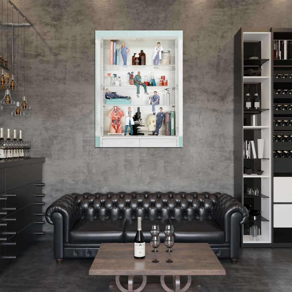 Scrubs Cast Characters TV Series Wall Art Print Poster