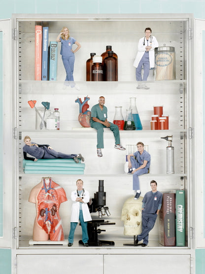 Scrubs Cast Characters TV Series Wall Art Print Poster