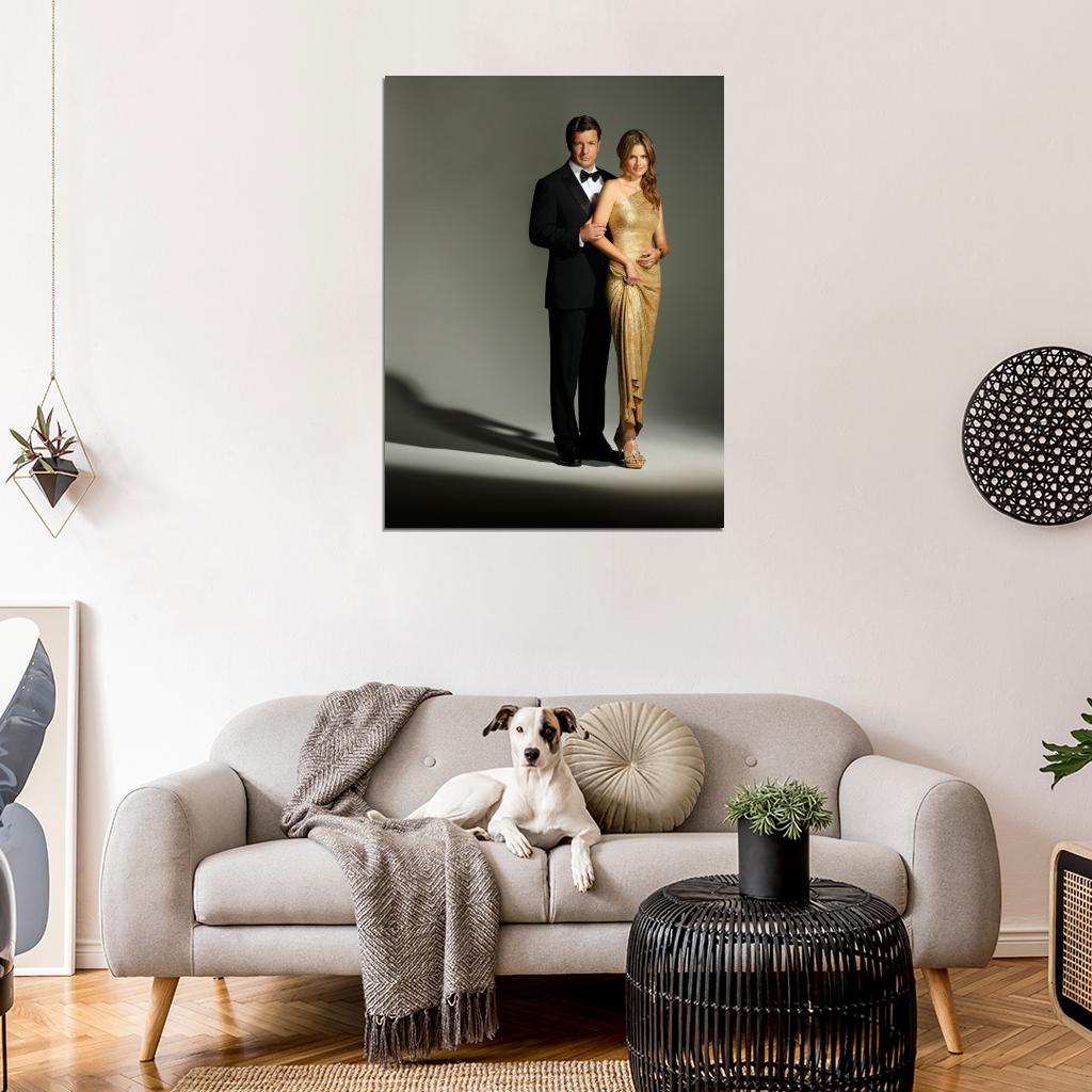 Castle Nathan Fillion Stana Katic TV Series Wall Art Print Poster