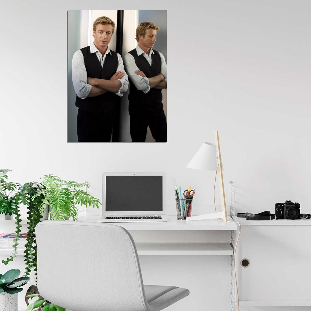 The Mentalist Simon Baker TV Series Wall Art Print Poster