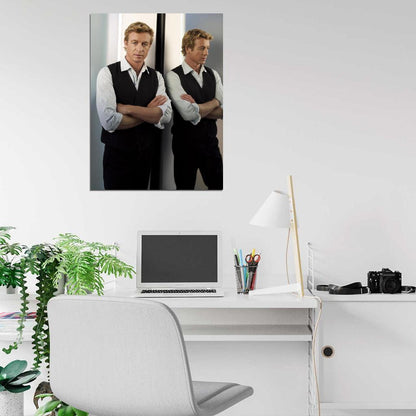 The Mentalist Simon Baker TV Series Wall Art Print Poster