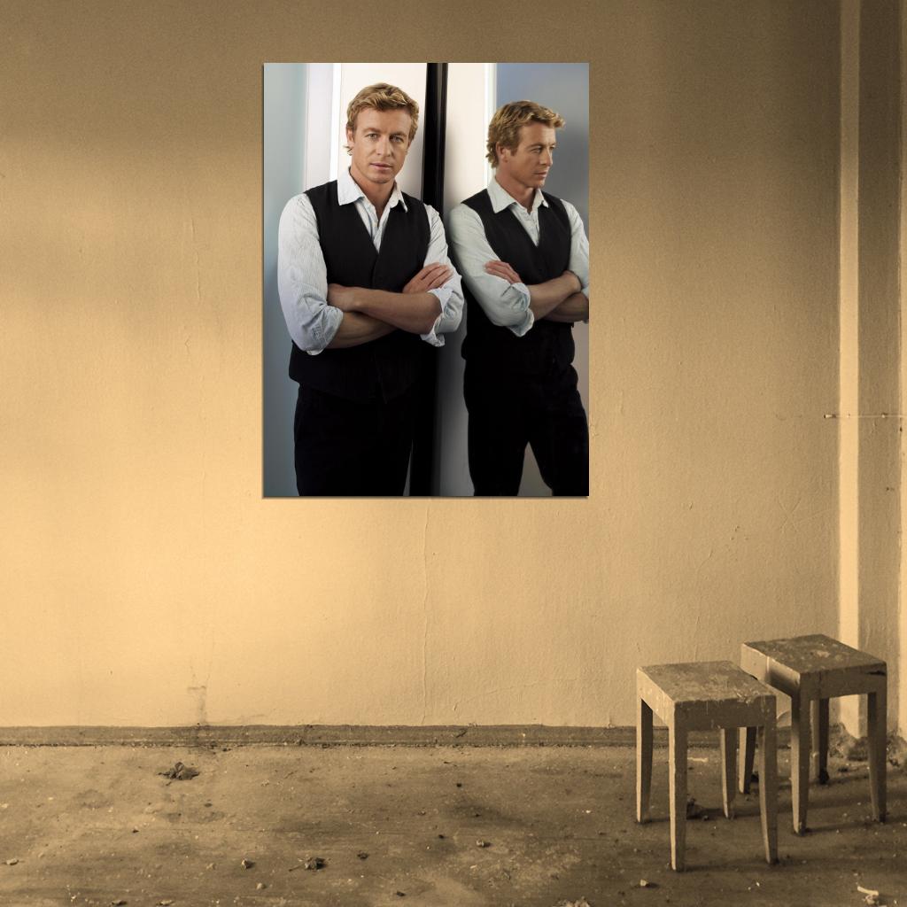 The Mentalist Simon Baker TV Series Wall Art Print Poster