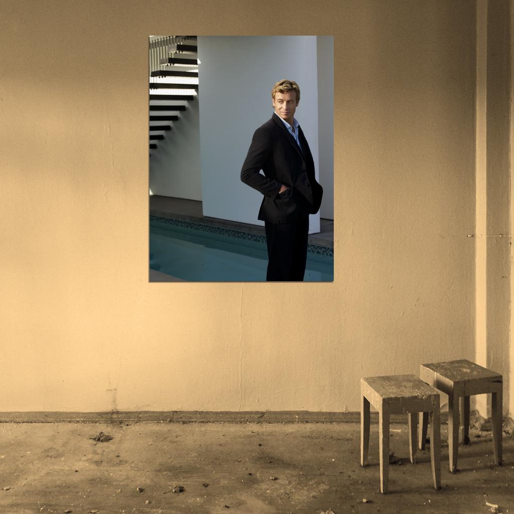 The Mentalist Simon Baker TV Series Wall Art Print Poster