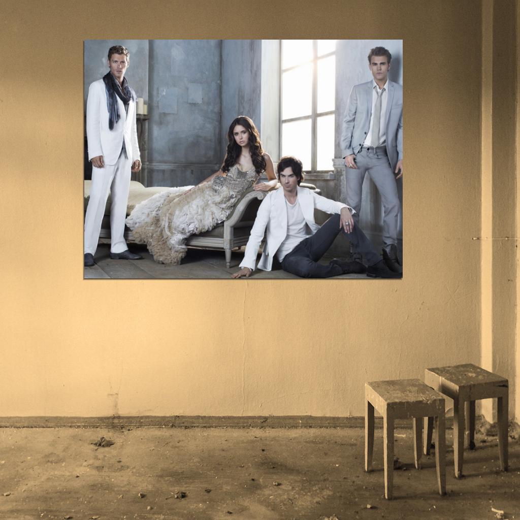 The Vampire Diaries Characters Cast TV Series Wall Art Print Poster