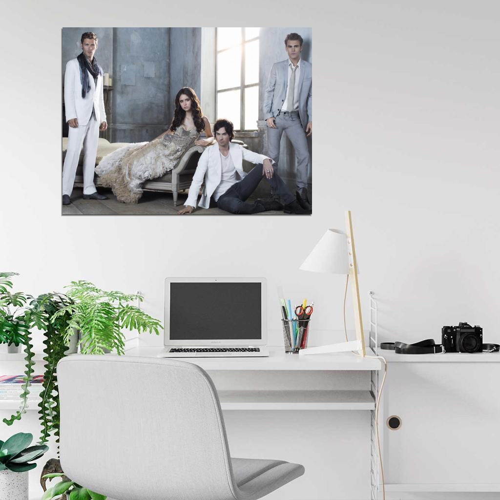 The Vampire Diaries Characters Cast TV Series Wall Art Print Poster