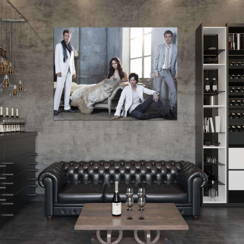 The Vampire Diaries Characters Cast TV Series Wall Art Print Poster