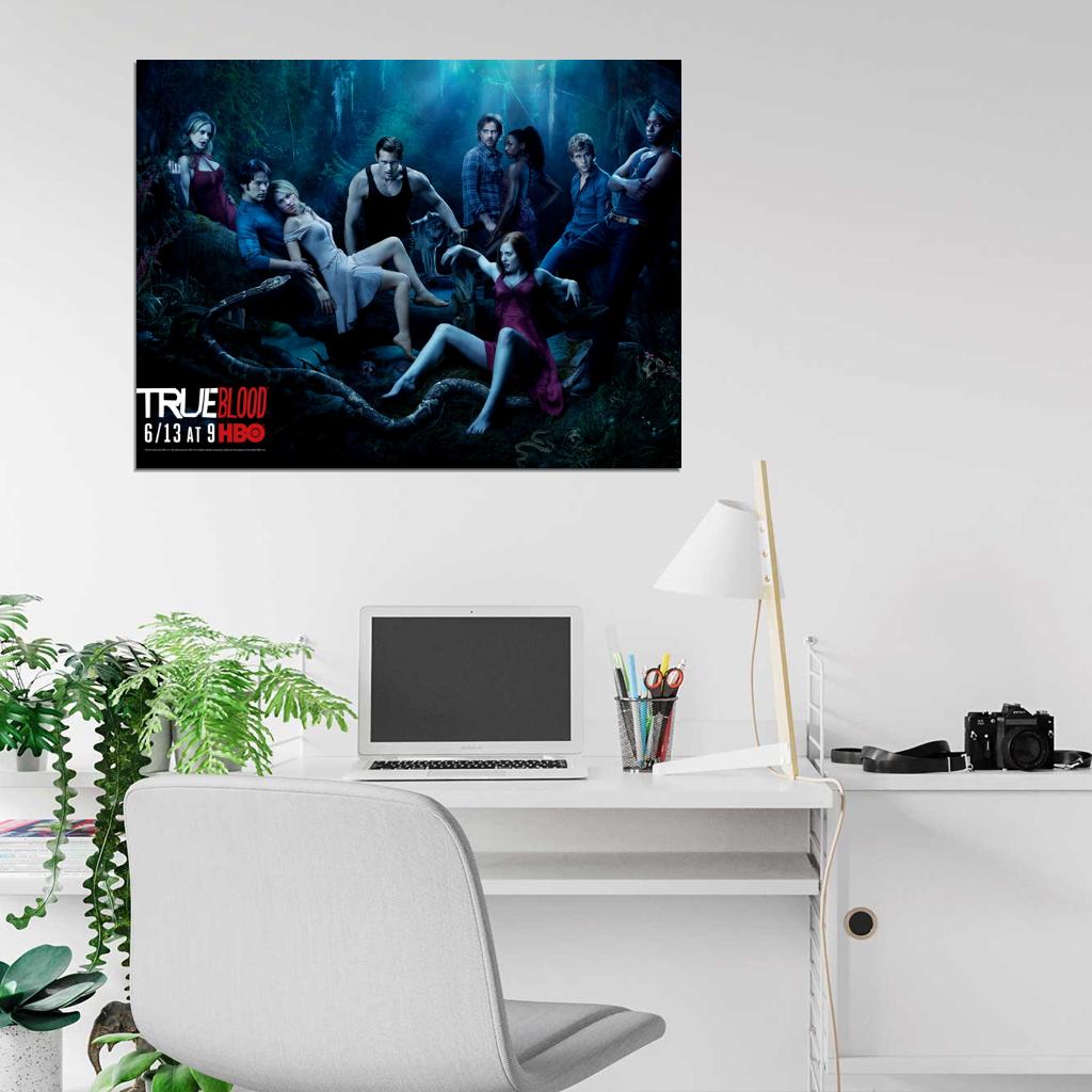 True Blood Cast Characters TV Series Wall Art Print Poster