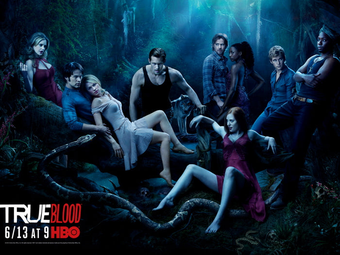 True Blood Cast Characters TV Series Wall Art Print Poster