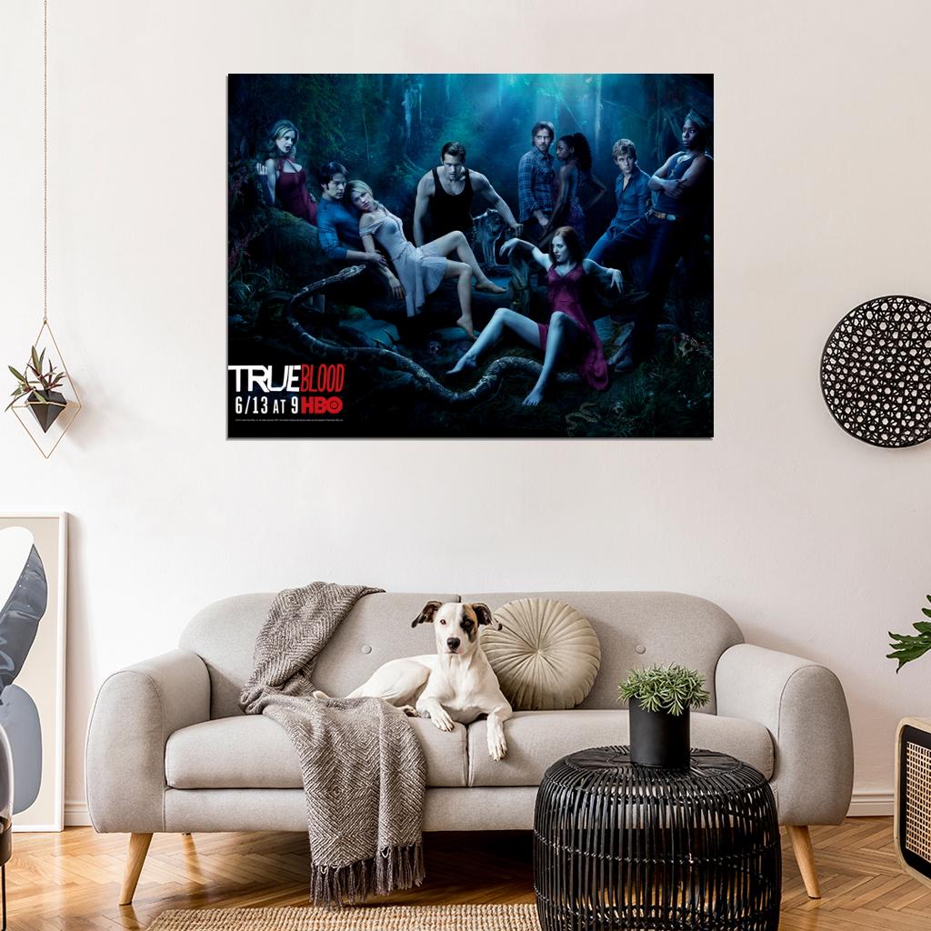 True Blood Cast Characters TV Series Wall Art Print Poster