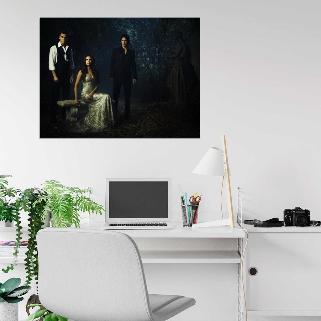 The Vampire Diaries Cast Characters TV Series Wall Art Print Poster