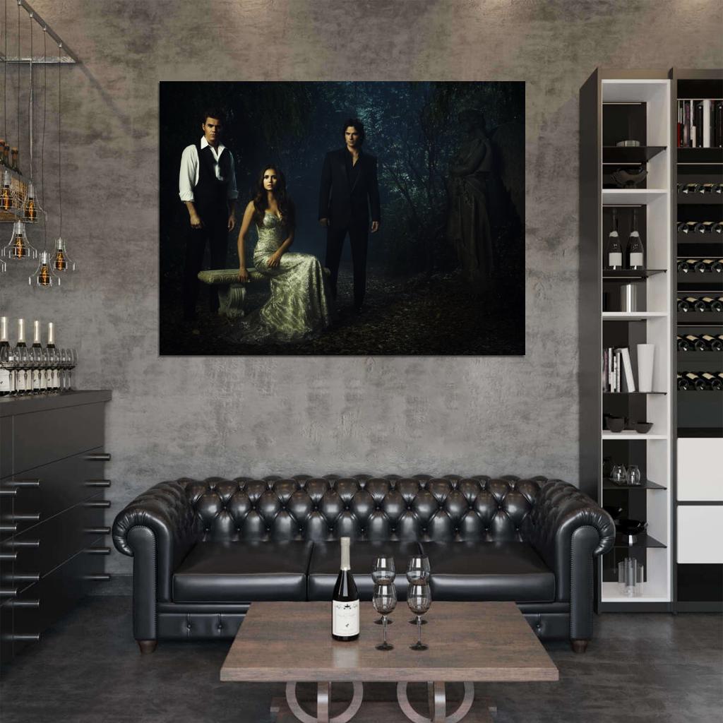 The Vampire Diaries Cast Characters TV Series Wall Art Print Poster