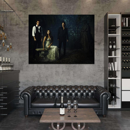 The Vampire Diaries Cast Characters TV Series Wall Art Print Poster