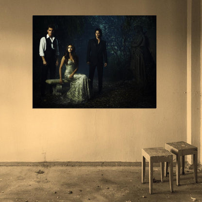 The Vampire Diaries Cast Characters TV Series Wall Art Print Poster