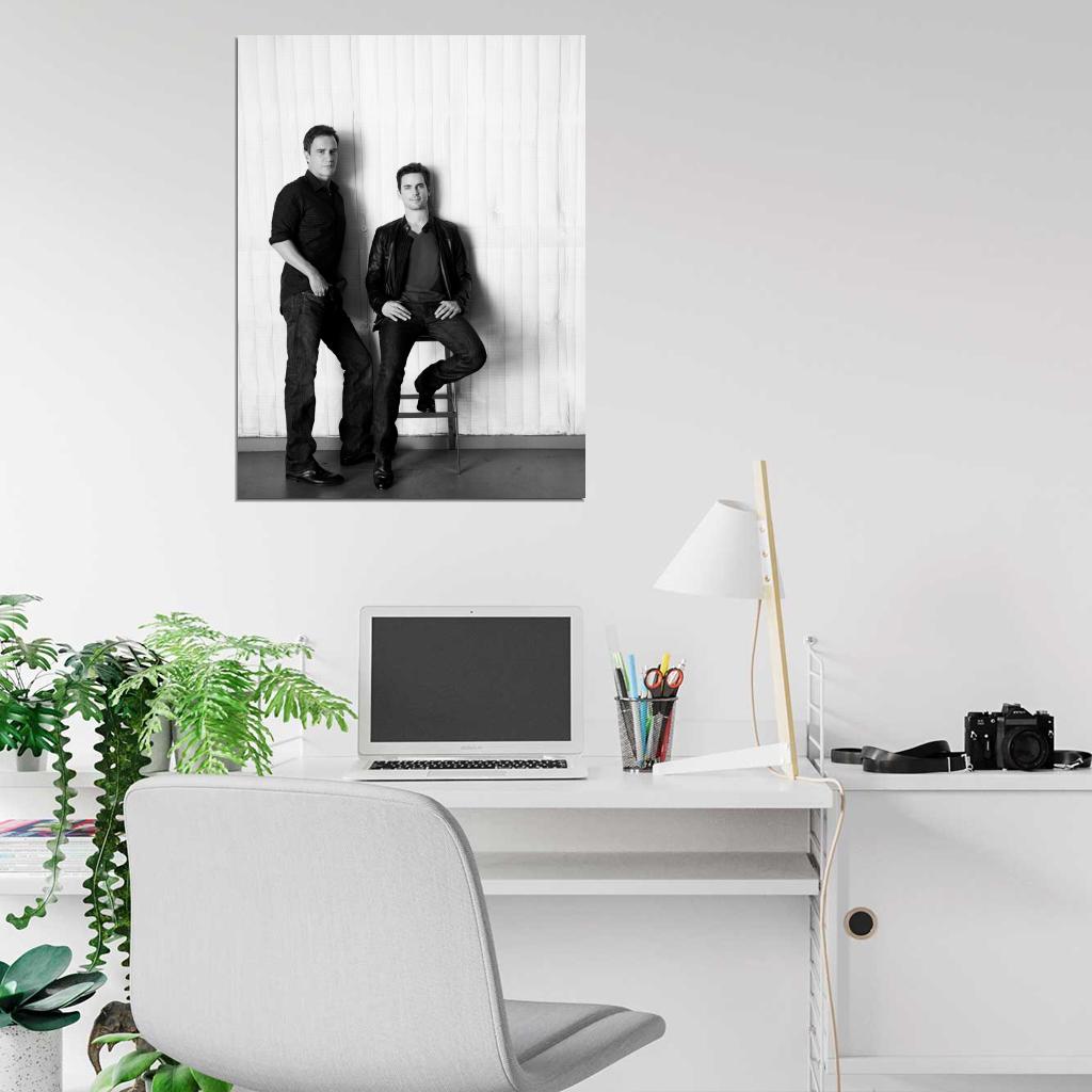 White Collar BW TV Series Wall Art Print Poster