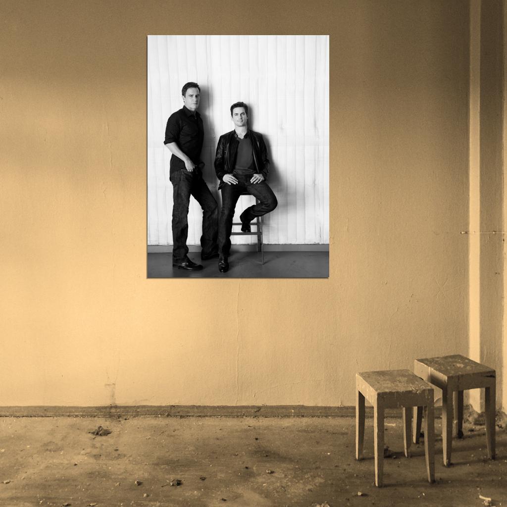 White Collar BW TV Series Wall Art Print Poster