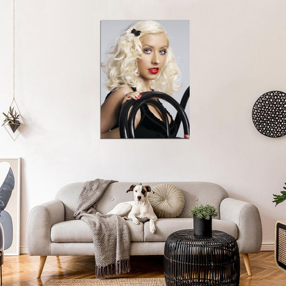 Christina Aguilera Pop Singer Music Art Wall Art Print Poster