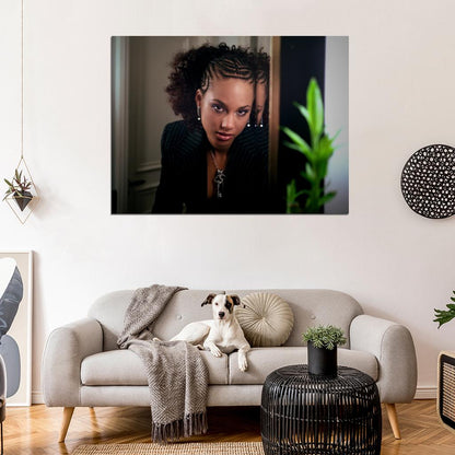 Alicia Keys R&B Singer Music Art Wall Art Print Poster