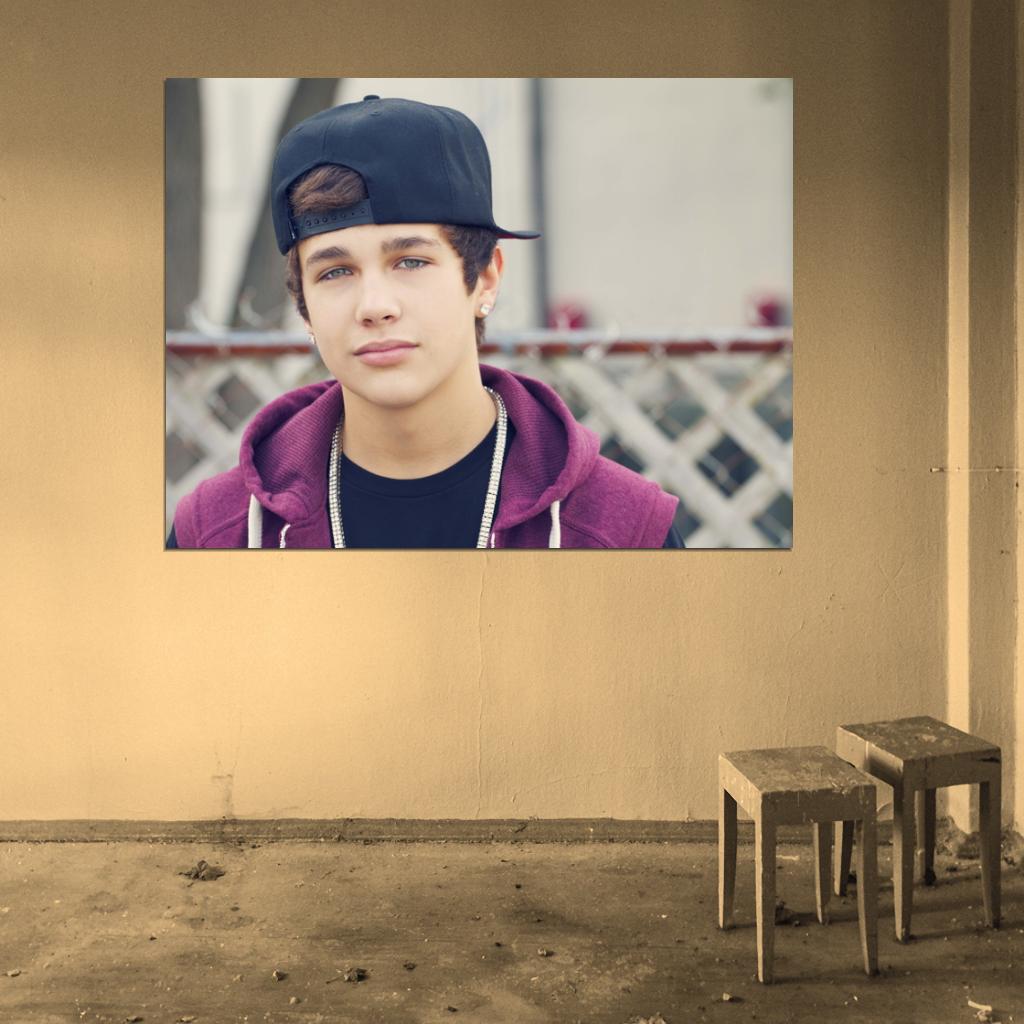 Austin Mahone Cute Pop Singer Music Art Wall Art Print Poster