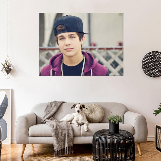 Austin Mahone Cute Pop Singer Music Art Wall Art Print Poster