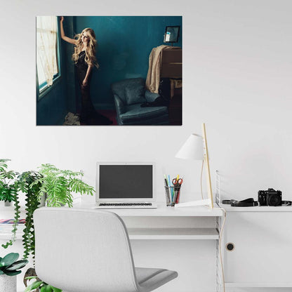 Avril Lavigne Beauty Pop Rock Singer Music Art Wall Art Print Poster