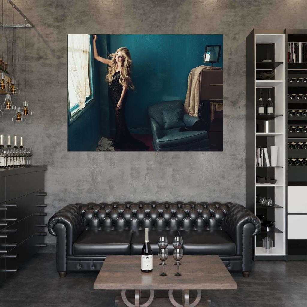 Avril Lavigne Beauty Pop Rock Singer Music Art Wall Art Print Poster