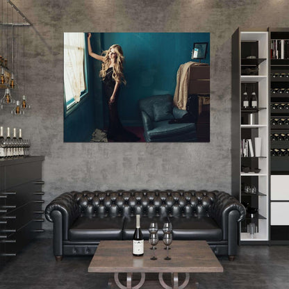 Avril Lavigne Beauty Pop Rock Singer Music Art Wall Art Print Poster