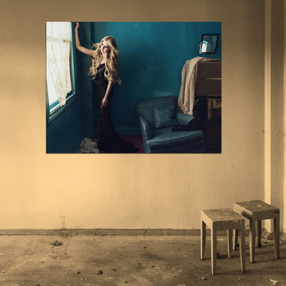 Avril Lavigne Beauty Pop Rock Singer Music Art Wall Art Print Poster