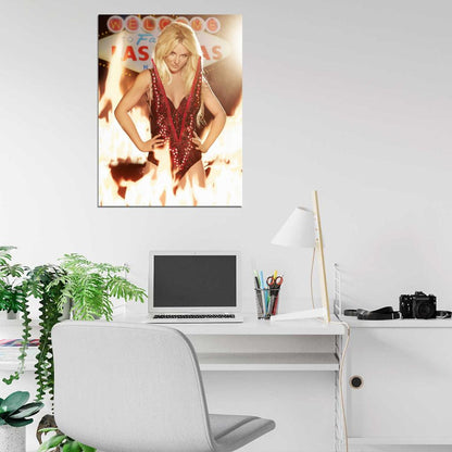 Britney Spears Hot Fire Pop Singer Music Art Wall Art Print Poster