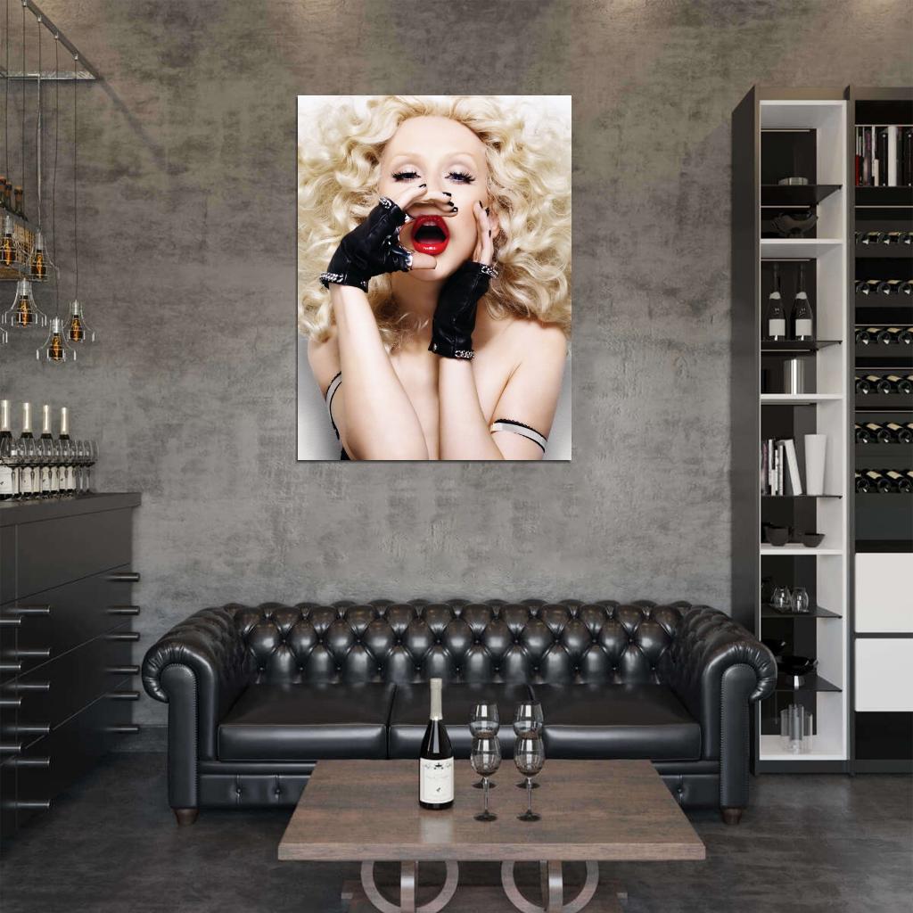 Christina Aguilera Hot Sexy Pop Singer Music Art Wall Art Print Poster