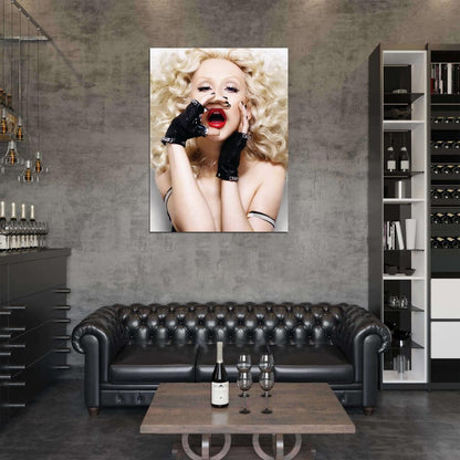 Christina Aguilera Hot Sexy Pop Singer Music Art Wall Art Print Poster