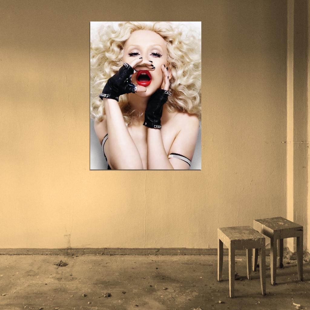 Christina Aguilera Hot Sexy Pop Singer Music Art Wall Art Print Poster