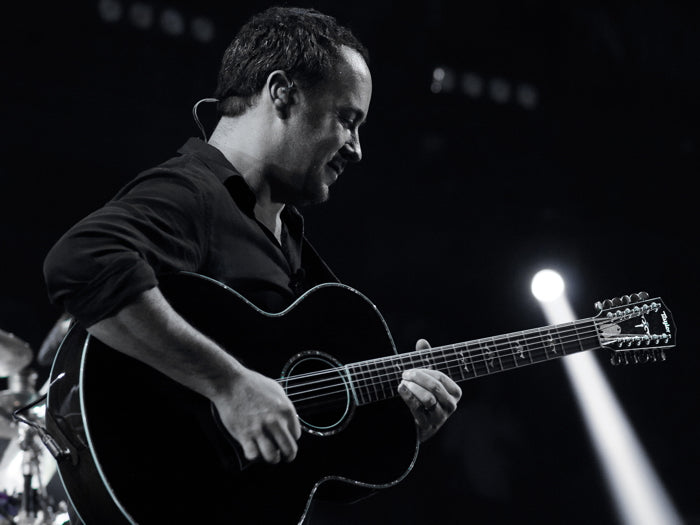 Dave Matthews Guitar Rock Singer Music BW Art Wall Art Print Poster