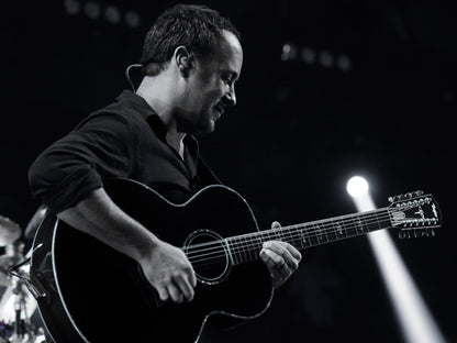 Dave Matthews Guitar Rock Singer Music BW Art Wall Art Print Poster