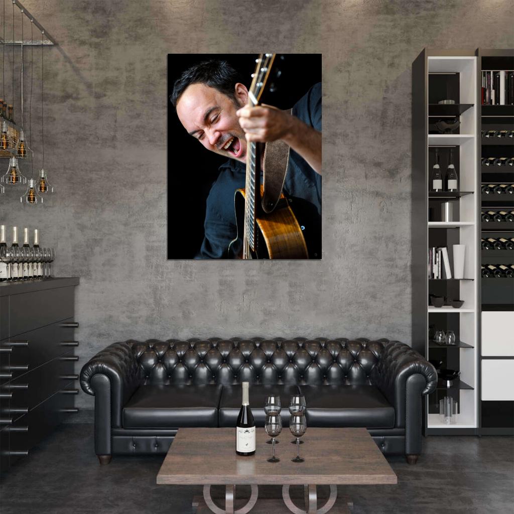 Dave Matthews Rock Singer Music Art Wall Art Print Poster