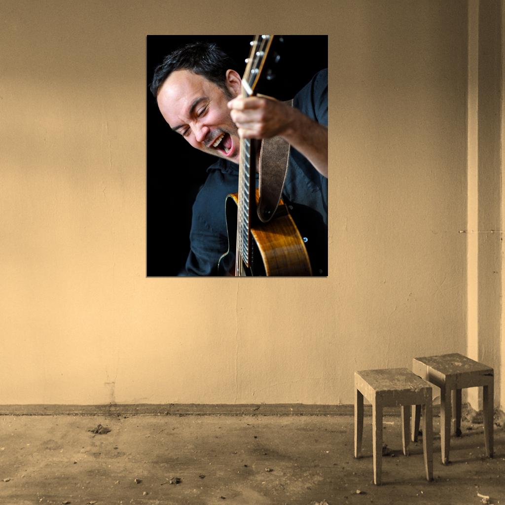 Dave Matthews Rock Singer Music Art Wall Art Print Poster