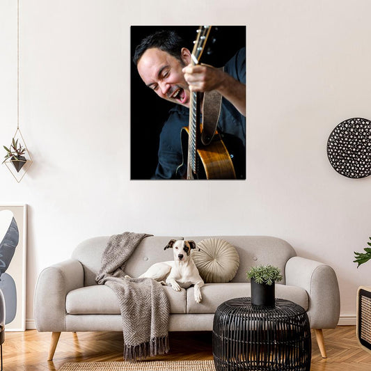 Dave Matthews Rock Singer Music Art Wall Art Print Poster