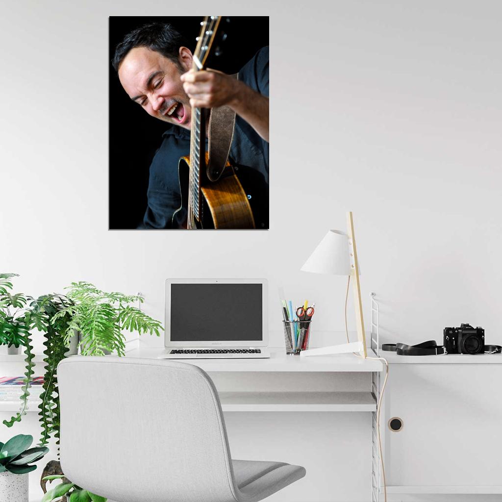 Dave Matthews Rock Singer Music Art Wall Art Print Poster