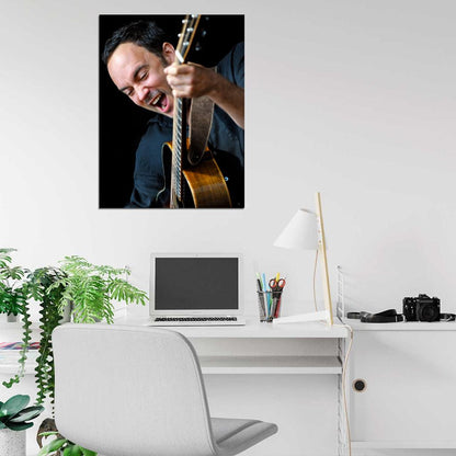 Dave Matthews Rock Singer Music Art Wall Art Print Poster