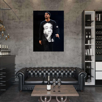 Drake Hip Hop Singer Rapper Music Art Wall Art Print Poster