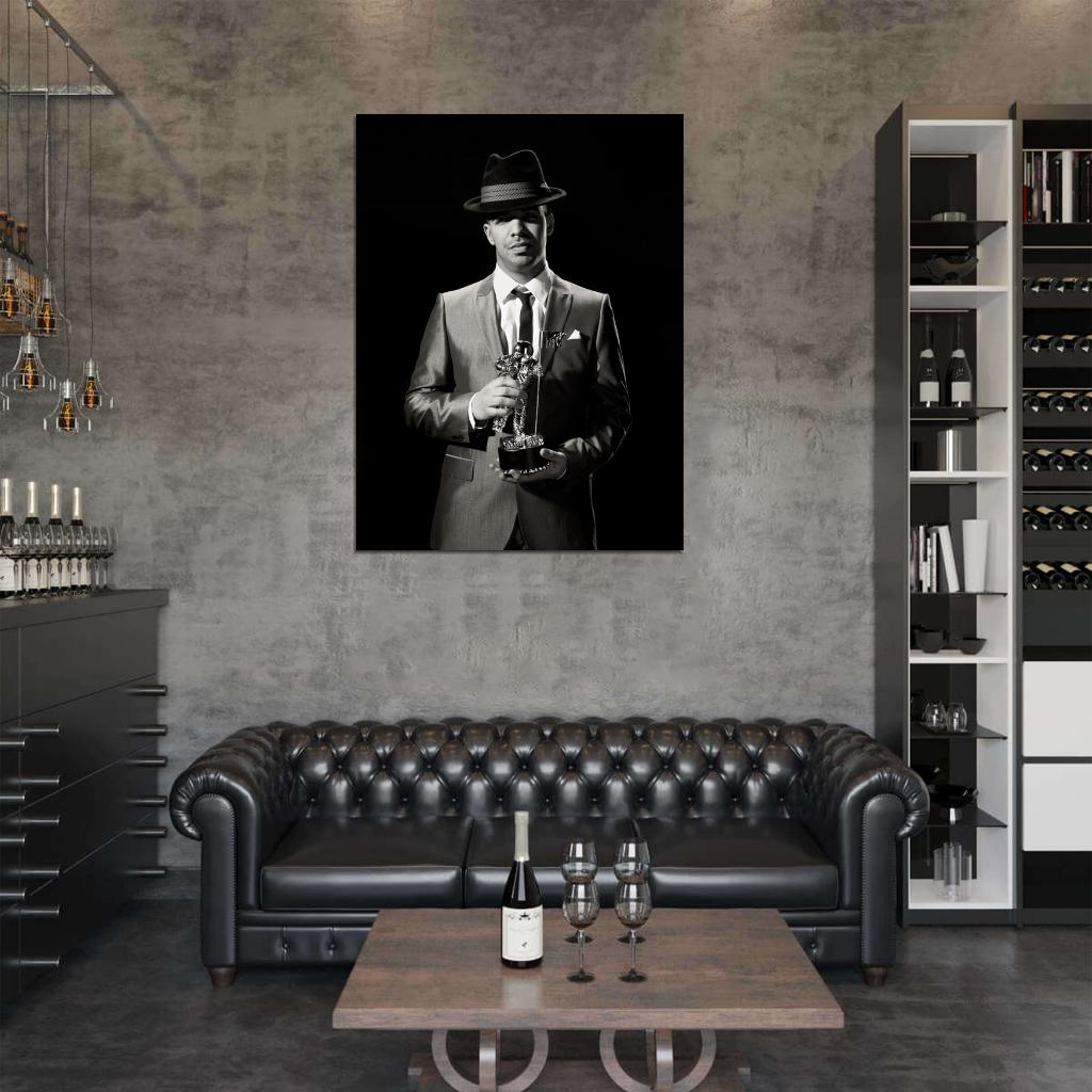 Drake Hip Hop Singer Music BW Art Wall Art Print Poster