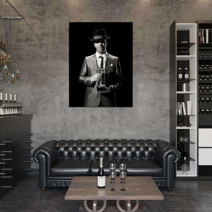 Drake Hip Hop Singer Music BW Art Wall Art Print Poster