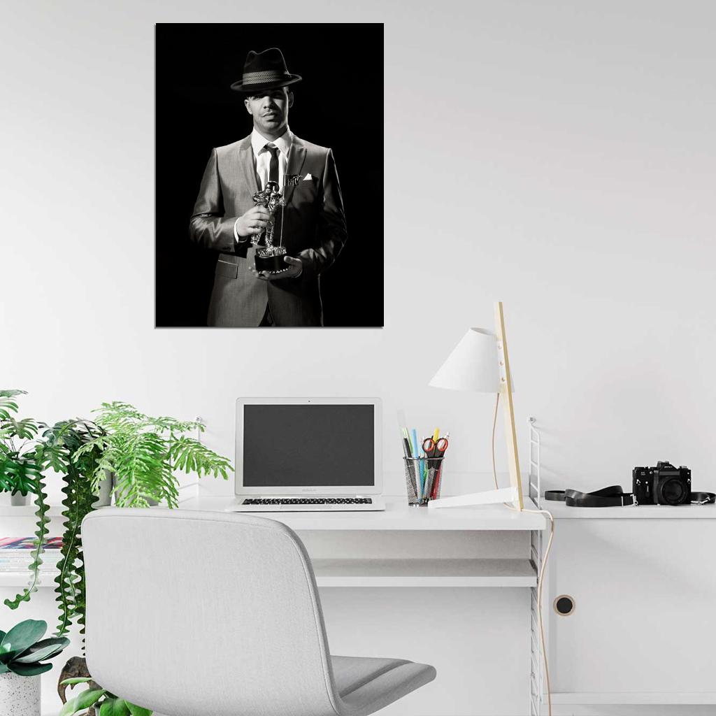 Drake Hip Hop Singer Music BW Art Wall Art Print Poster