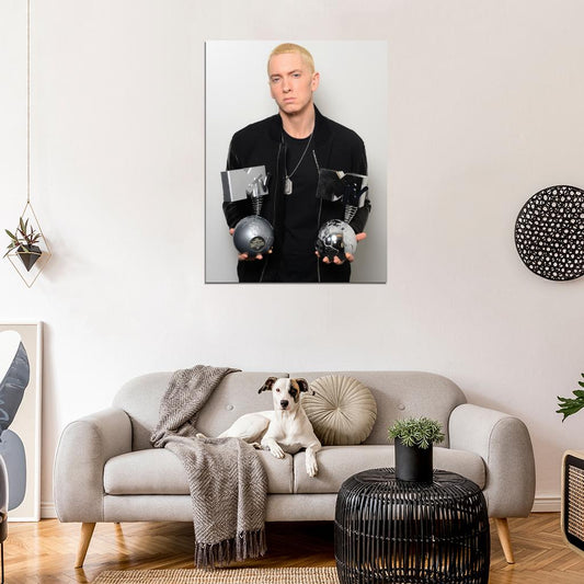 Eminem Music Awards Hip Hop Singer Rapper Music Art Wall Art Print Poster