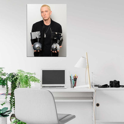 Eminem Music Awards Hip Hop Singer Rapper Music Art Wall Art Print Poster