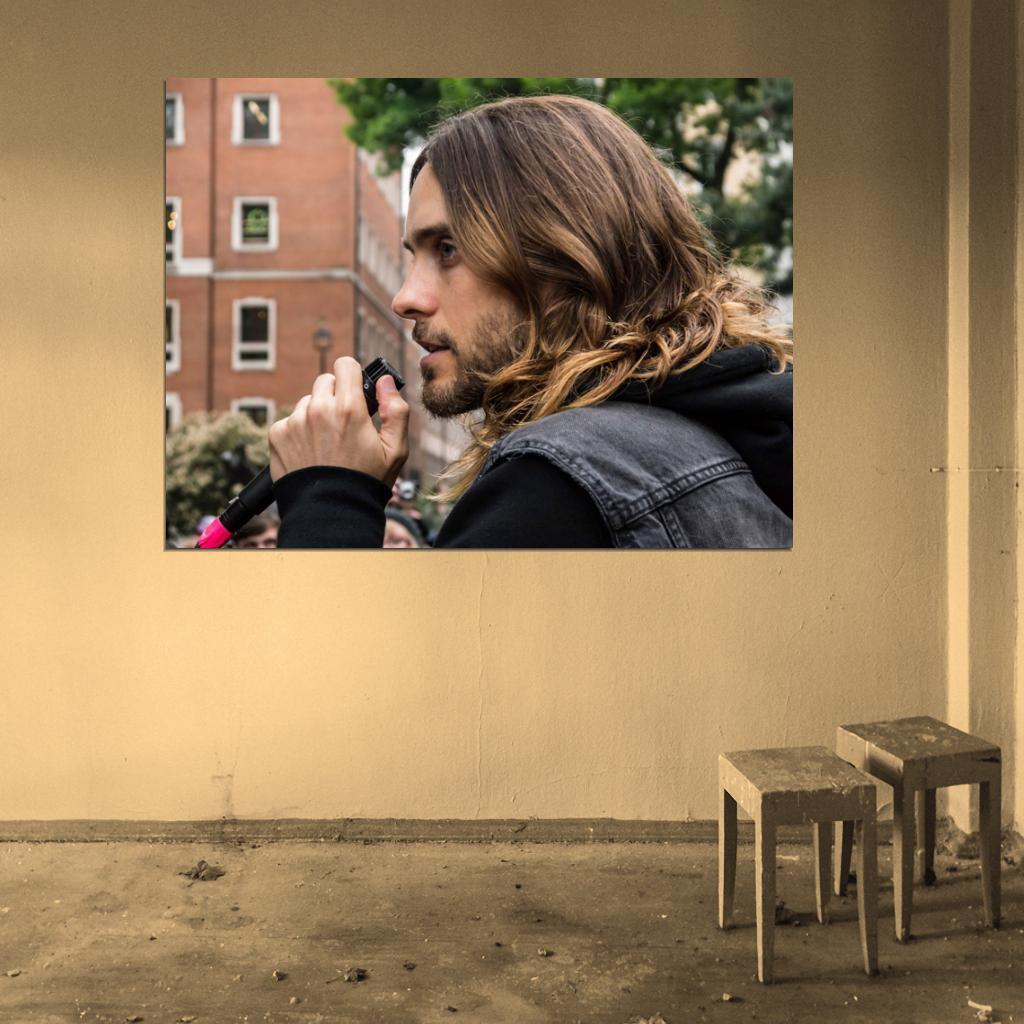 Jared Leto Portrait Rock Singer Actor Music Art Wall Art Print Poster