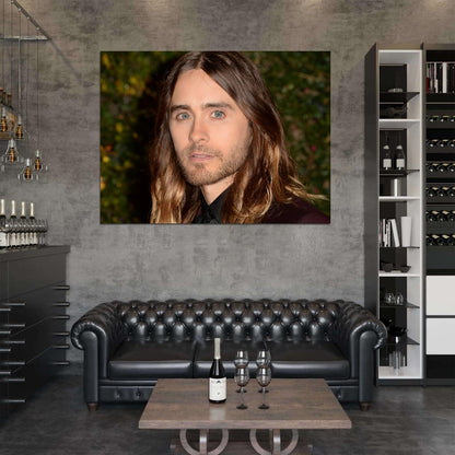 Jared Leto Beauty Eyes Portrait Rock Singer Music Art Wall Art Print Poster