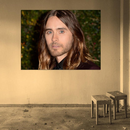 Jared Leto Beauty Eyes Portrait Rock Singer Music Art Wall Art Print Poster