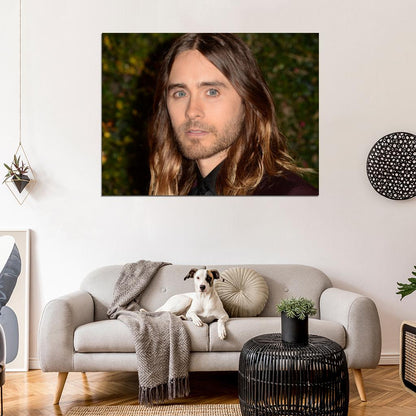 Jared Leto Beauty Eyes Portrait Rock Singer Music Art Wall Art Print Poster