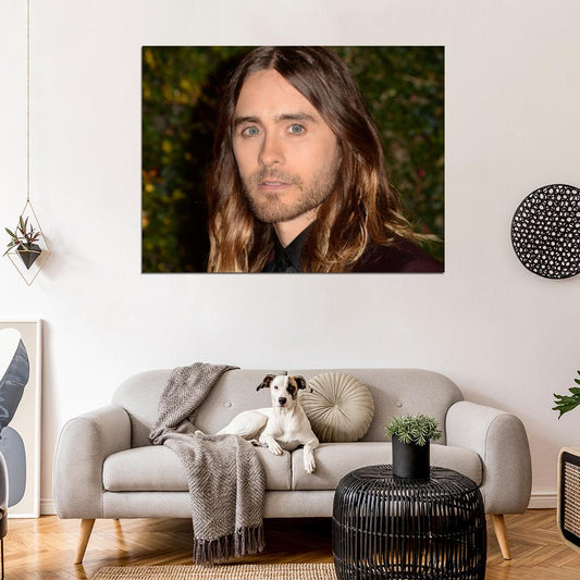 Jared Leto Beauty Eyes Portrait Rock Singer Music Art Wall Art Print Poster