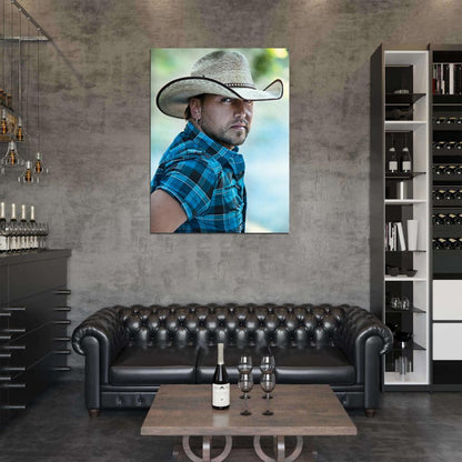 Jason Aldean Country Pop Singer Music Art Wall Art Print Poster